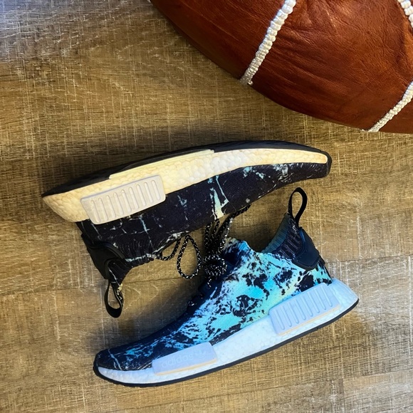 Adidas Originals NMD R1 PK (Prime Knit) Men's Sneakers Green Marble - Picture 8 of 13